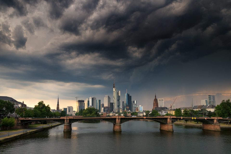 Gewitter über Frankfurt am Main