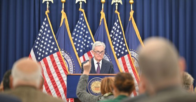 Jerome Powell nimmt Fragen der Journalisten entgegen