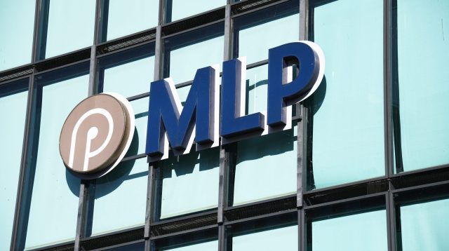 Hamburg, Germany - June 24, 2020: MLP in Hamburg, Germany - MLP is a German corporation providingfinancial services