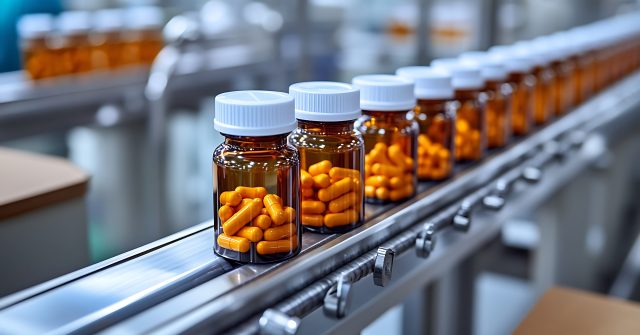 Pillen in braunen Fläschchen