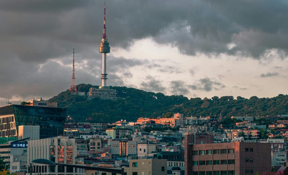 Blick auf Seoul, Südkorea