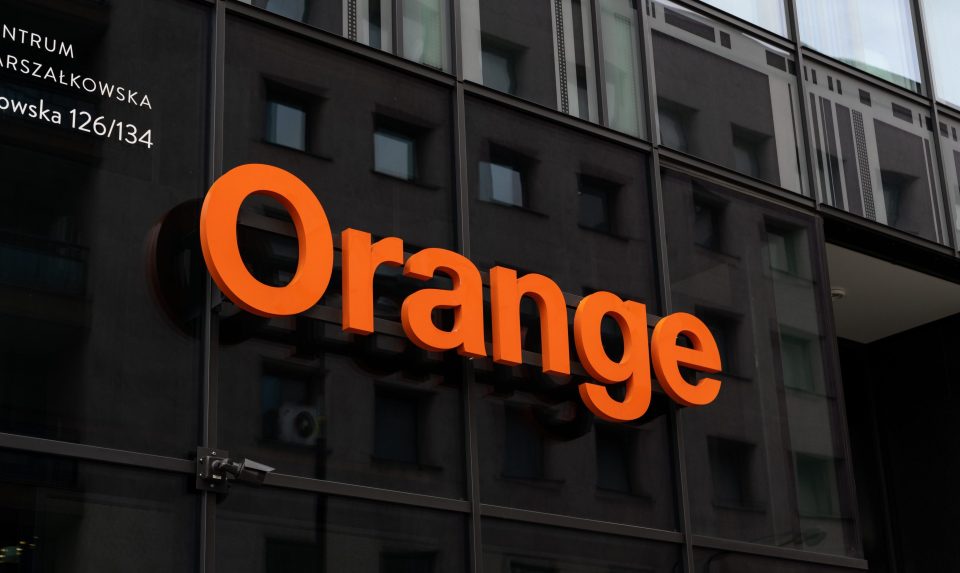 Das Logo des Telekommunikationsunternehmens Orange Polska
