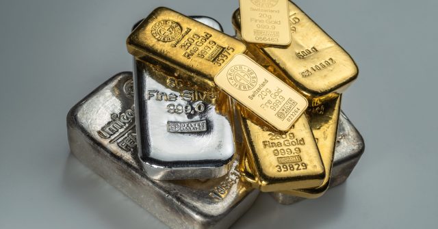 Gold- und Silberbarren