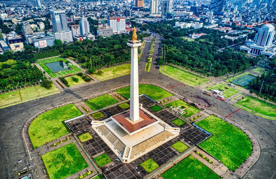 Das Monumen Nasional in Jakarta, Indonesien