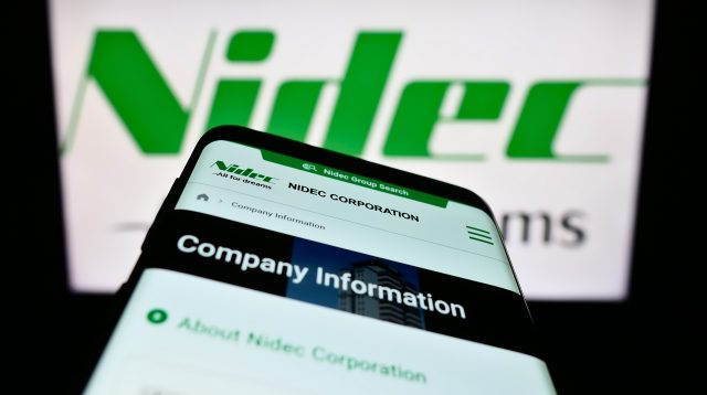 Nidec Logo und Website