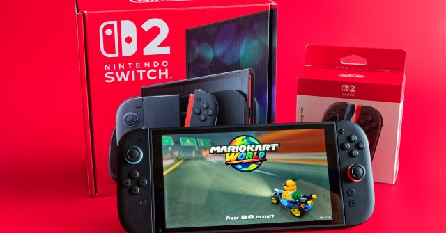 Die Switch 2 mit dem Launch-Titel Mario Kart World