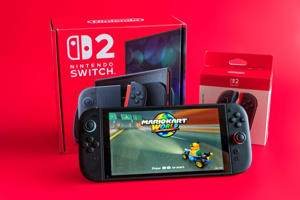 Die Switch 2 mit dem Launch-Titel Mario Kart World
