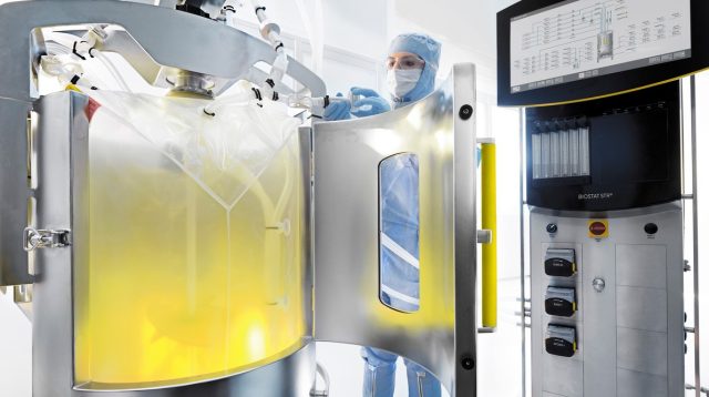 Bei der Herstellung von Medikamenten kommen Systeme von Sartorius zum Einsatz