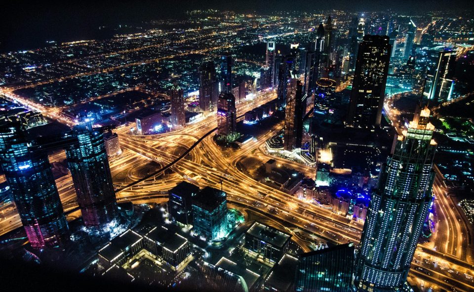 Dubai bei Nacht