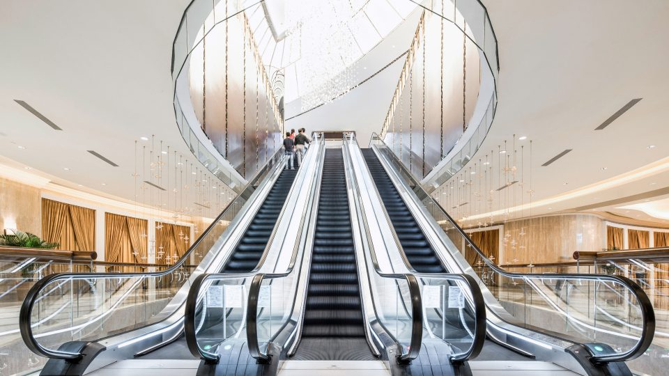 Rolltrepen von Schindler in Macau, Cina