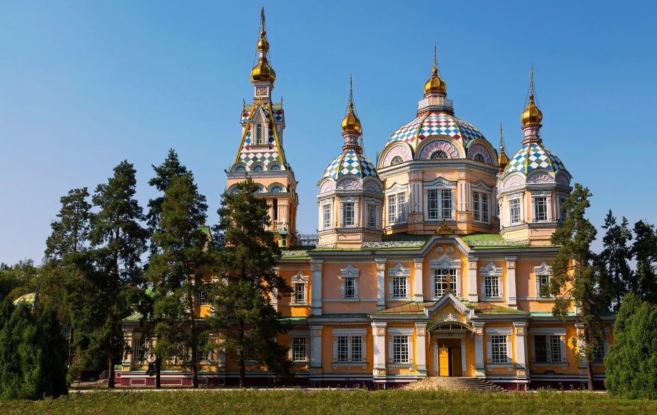 Christi-Himmelfahrt-Kathedrale in Astana, Kasachstan
