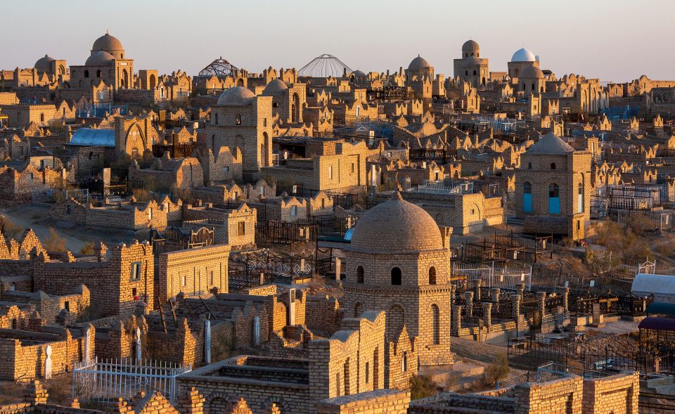Blick auf Nukus, Stadt in Usbekistan