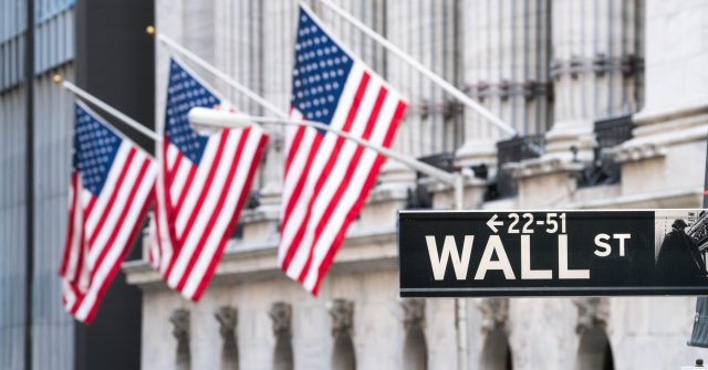 Wall Street im New Yorker Stadtbezirk Manhattan