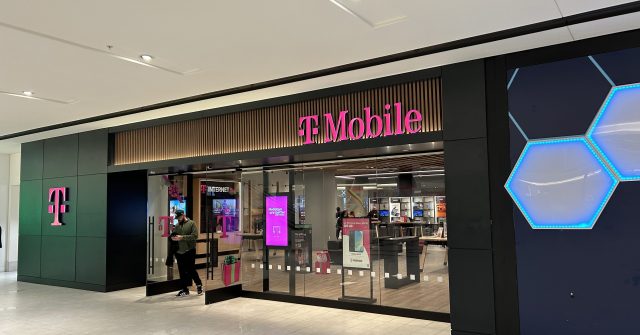 T-Mobile Store in einer Mall in New Jersey