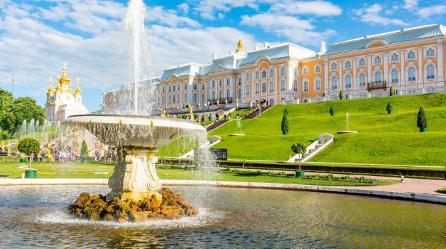 Schloss Peterhof in Sankt Petersburg, Russland
