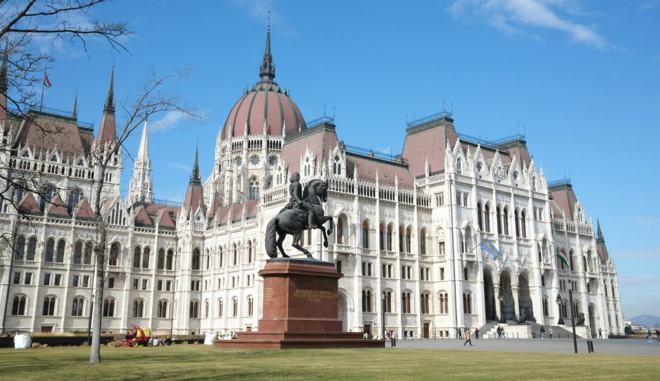 Parlamentsgebäude in Budapest, Ungarn