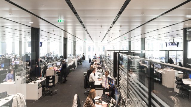 Der neue Handelssaal im Deutsche Bank Campus, Foto: Mario Andreya / Deutsche Bank AG