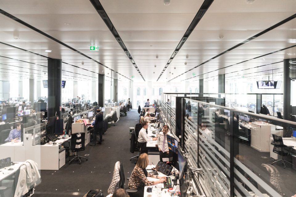 Der neue Handelssaal im Deutsche Bank Campus, Foto: Mario Andreya / Deutsche Bank AG