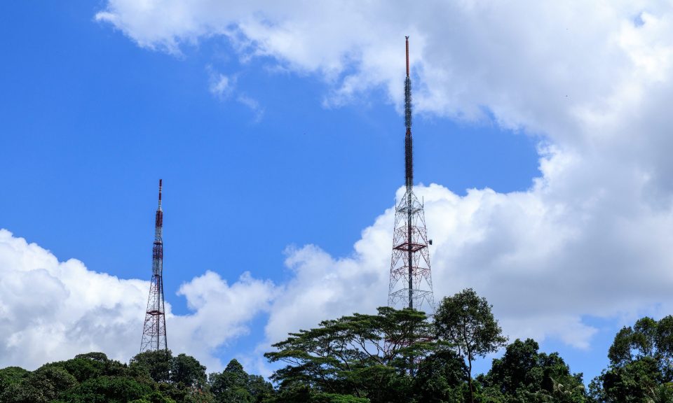 Sendemast in Singapur