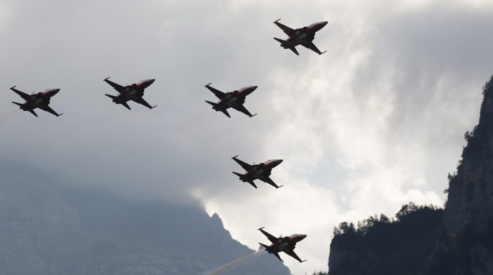 Jets bei einer Flugshow