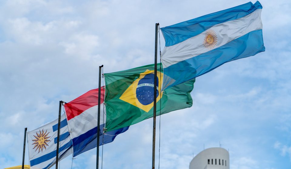 Die Mercosur-Staaten: Uruguay, Paraguay, Brasilien und Argentinien