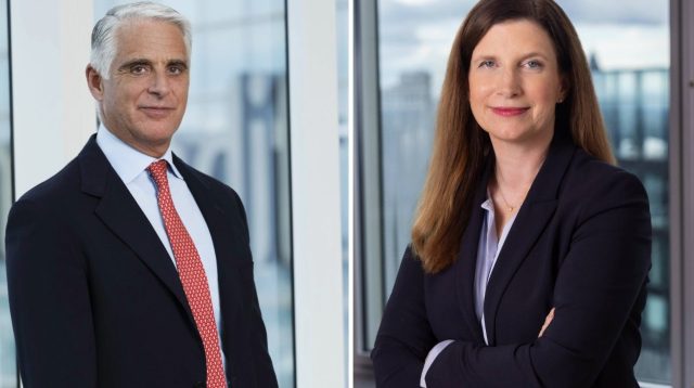 Unicredit-Chef Andrea Orcel und Commerzbank-Chefin Bettina Orlopp