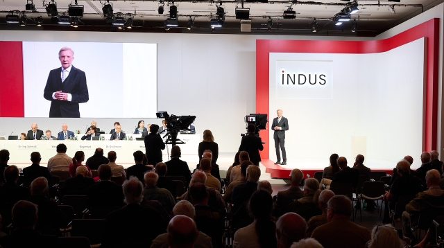 Aufsichtsratvorsitzender Jürgen Abromeit bei der Indus Holding HV 2026
