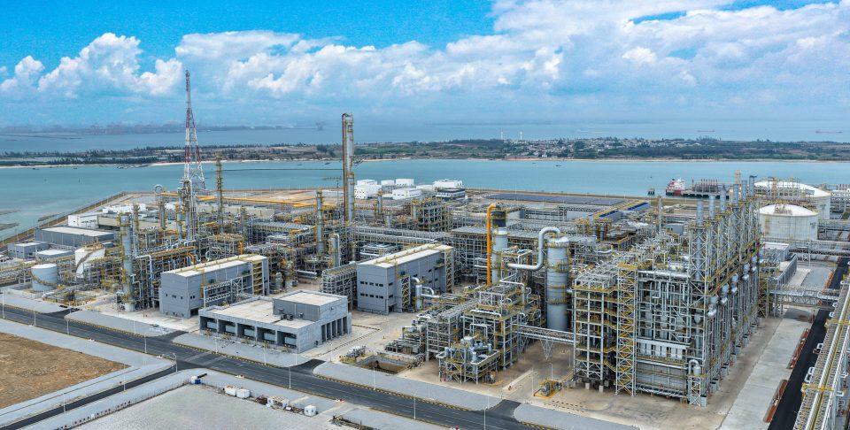Der Steamcracker am neuen Verbundstandort Zhanjiang, China