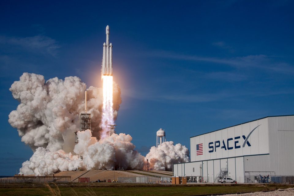 Falcon Heavy beim Start