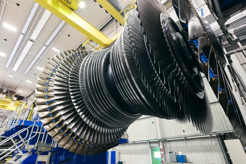 Herstellung des Rotors einer Dampfturbine