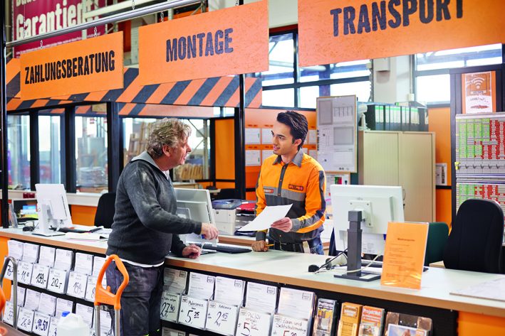 Beratung in einem Hornbach-Markt