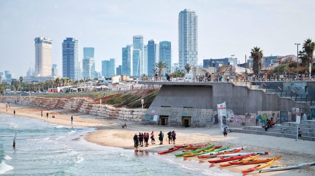 Strand in Tel Aviv, Israel