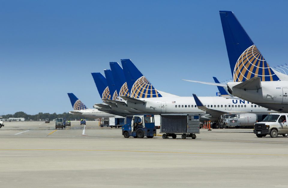 United-Airlines am Chicago O’Hare International Airport