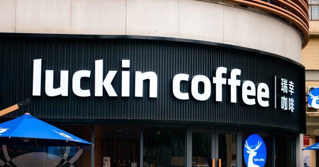 Luckin Coffee Shop in Shenzhen, China