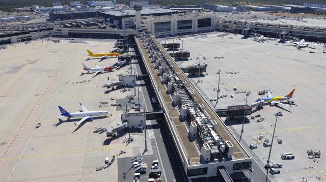 Luftaufnahme von Terminal 3