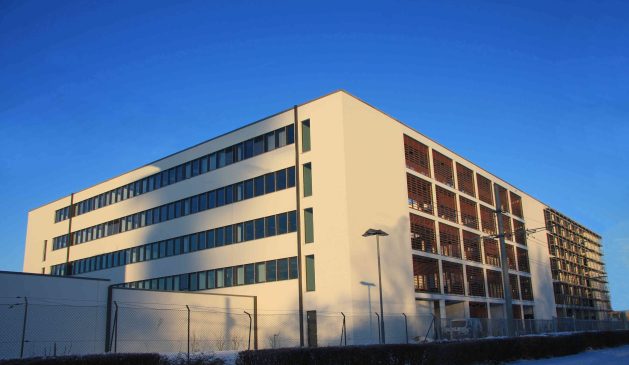 Neues Bürogebäude der Volkswagen Financial Services AG in Braunschweig. Der Neubau zählt zu den besten nachhaltigen Gebäuden Deutschlands.