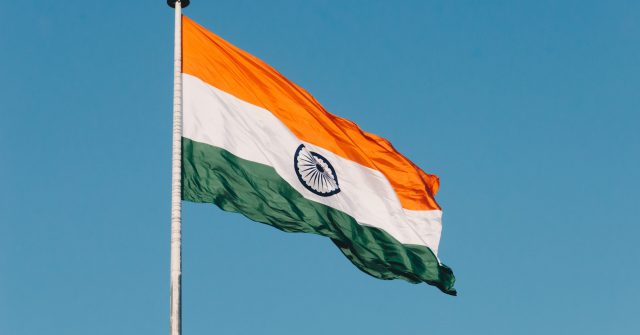 Die Flagge Indiens