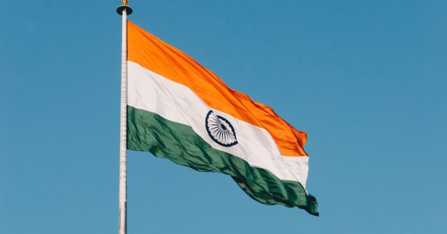 Die Flagge Indiens