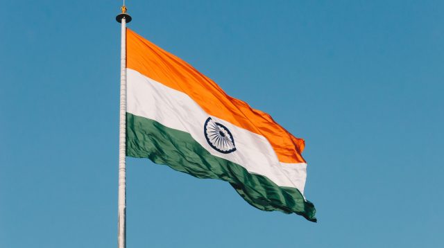 Die Flagge Indiens