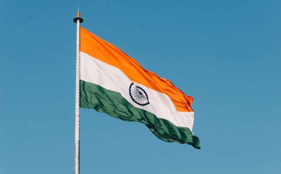 Die Flagge Indiens