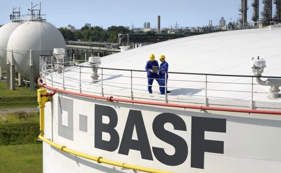 Tanklager der BASF