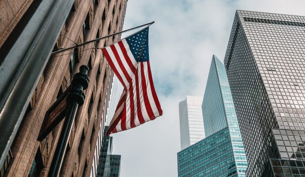 USA Flagge in Manhattan