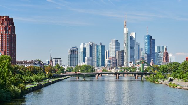 Panorama der Skyline Frankfurt am Main
