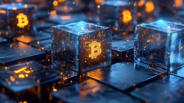 Bitcoin auf der Blockchain
