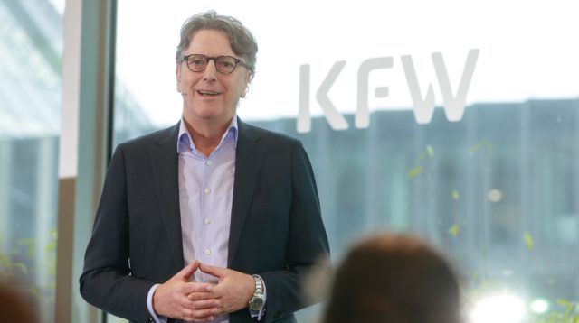 Stefan Wintels, Vorstandsvorsitzender der KfW, auf der Jahresauftaktpressekonferenz der Bank im Februar 2026