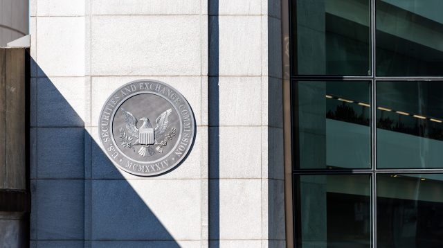 Das Gebäude der US-Börsenaufsicht SEC in Washington DC.