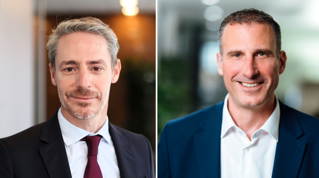 Neue Vorstandsmitglieder der Targobank: Hervé Beyer (links) verantwortet Finanzen, Mark Hartmaring (rechts) ist für Privat- und Geschäftskunden verantwortlich.