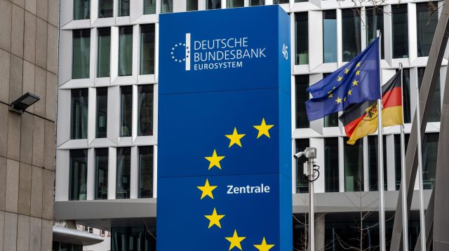 Die Deutsche Bundesbank in Frankfurt