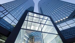 Deutsche Bank Blick auf die Türme