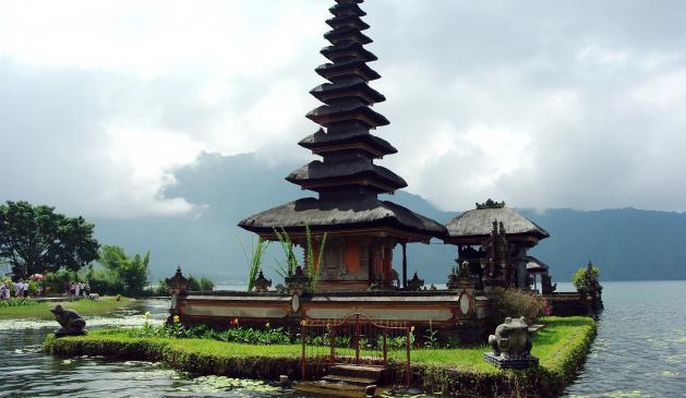 Der Puru Ulun Danu Bratan-Tempel auf Bali, Indonesien